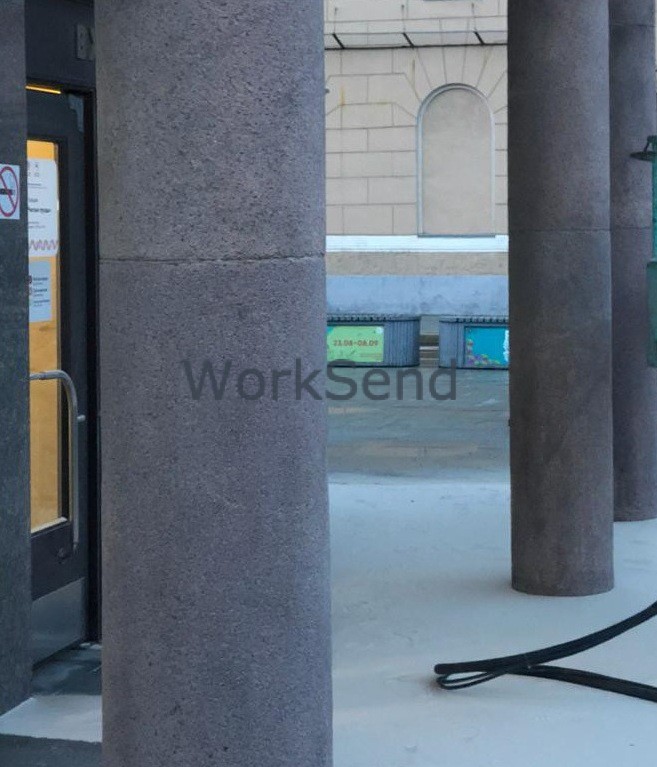 Пескоструйная обработка колон бетонных фото